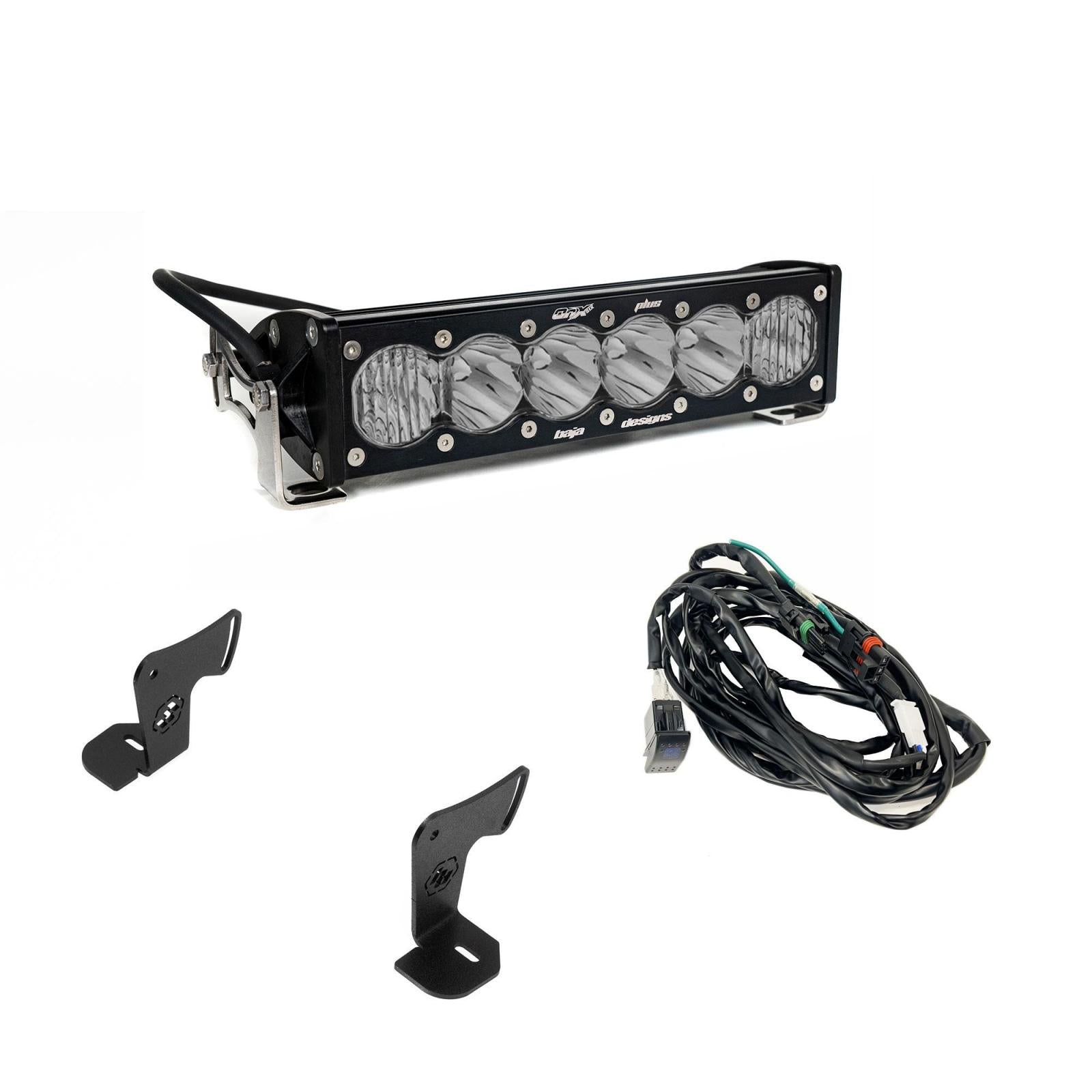Baja Designs 2025 Polaris RZR ProR ProS ProXP Clear OnX6+ 10 Inch Light Bar Hood Mount Kit 44-8301