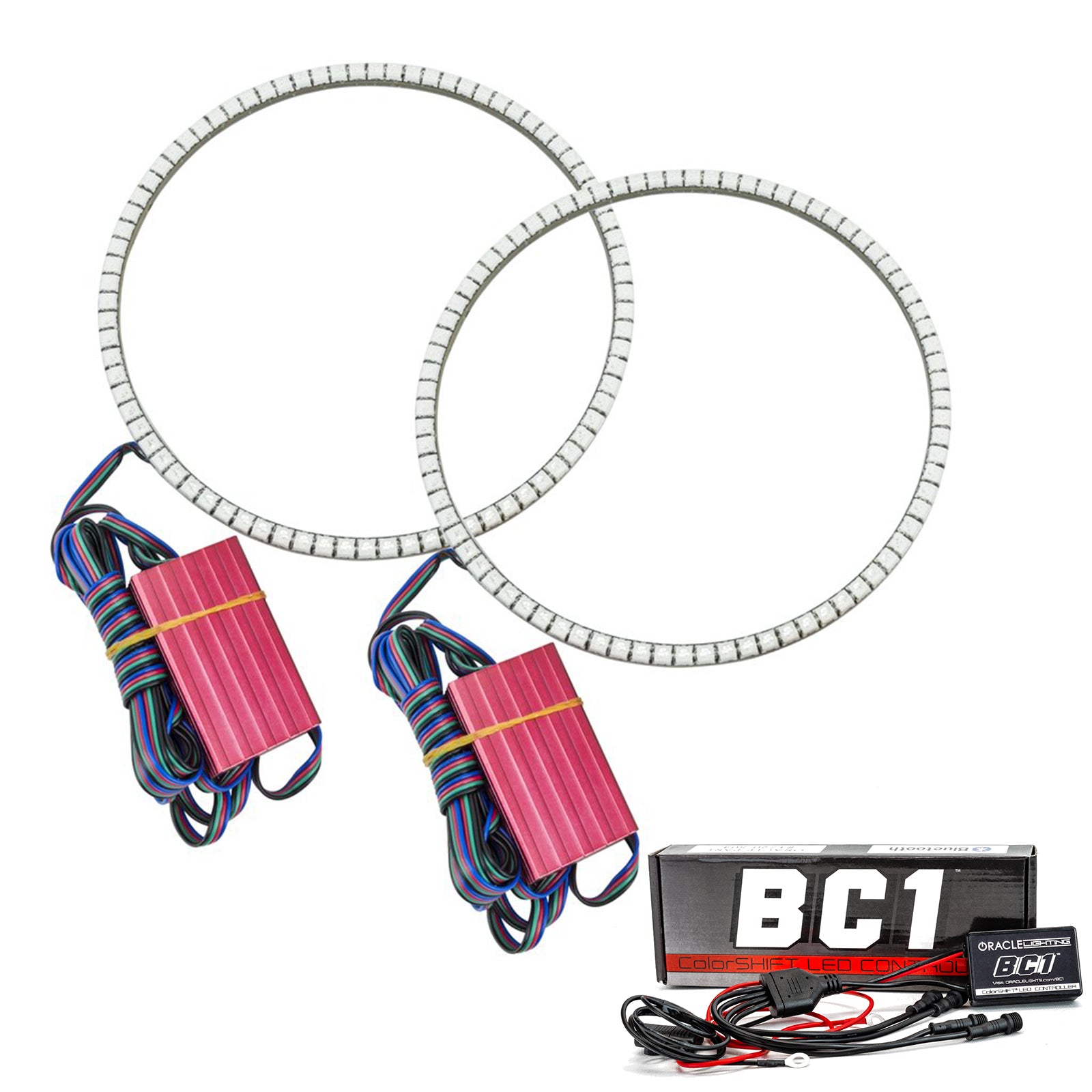 Oracle Lighting 2007-2017 Jeep Wrangler Surface Mount LED Headlight Halo Kit 3943-335