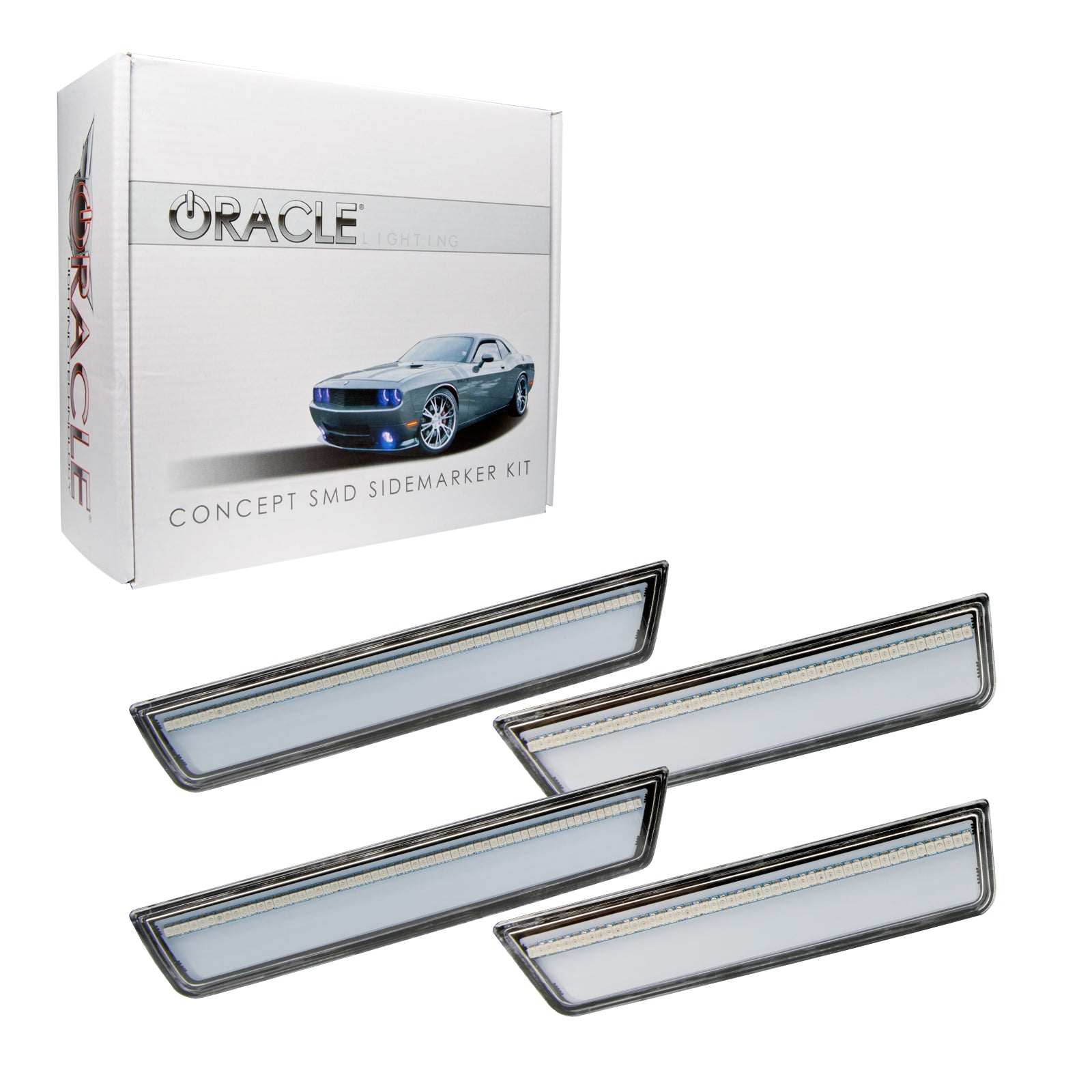 Oracle Lighting 2008-2014 Dodge Challenger Concept Sidemarker Set - Clear Lens 9800-019