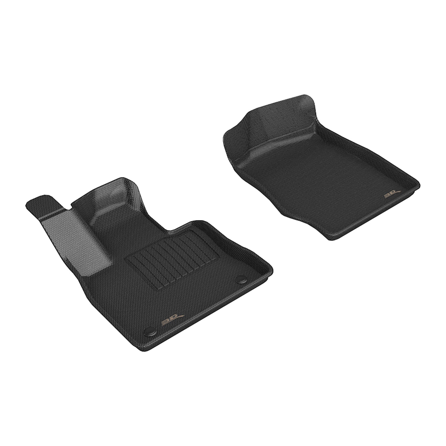 3D Maxpider 2021-2024 Ford Explorer Kagu Black 1st Row Floor Mats L1FR18311509