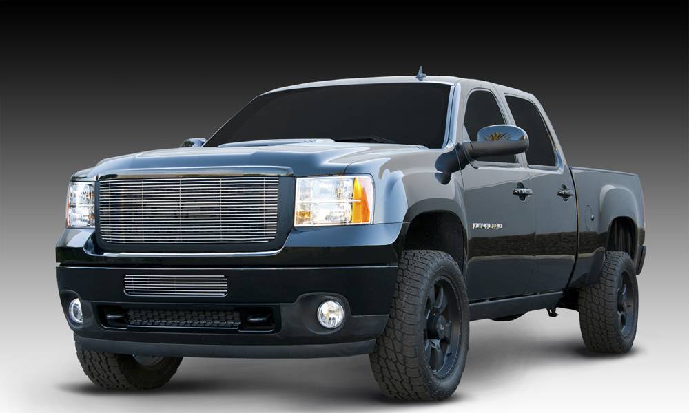 T-Rex 2011-2014 GMC Sierra 2500 3500 Aluminum Polished Billet Grille Polished 1Pc Overlay 21209