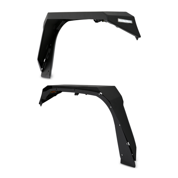 thumbnail image 2 of WOLFX Front Fender Flares For Jeep Wrangler JL/JLU (2018-2023) & Gladiator JT (2019-2023) – Black Steel, Pair 2 of 6
