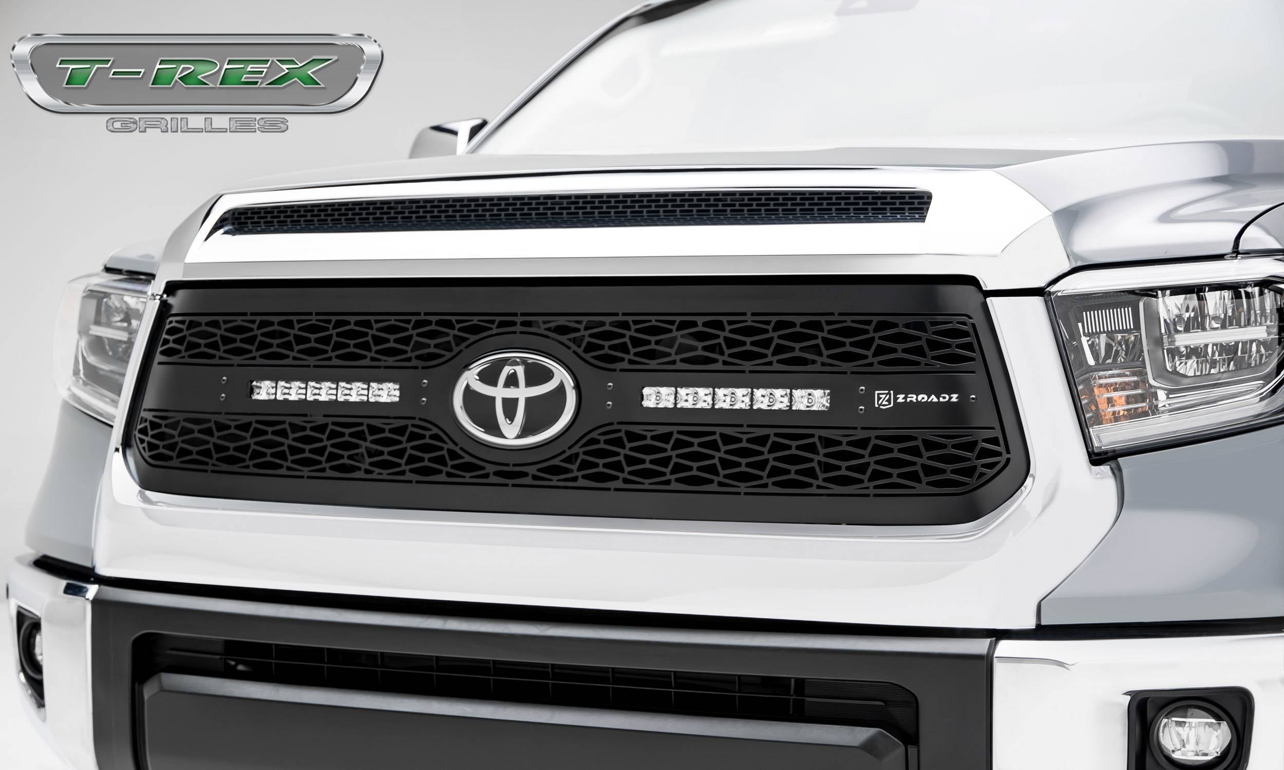 T-Rex 2018-2021 Toyota Tundra ZROADZ Grille Black 1 Pc Replacement with 10" LEDs Does Not Fit Vehicles with Camera Z319661