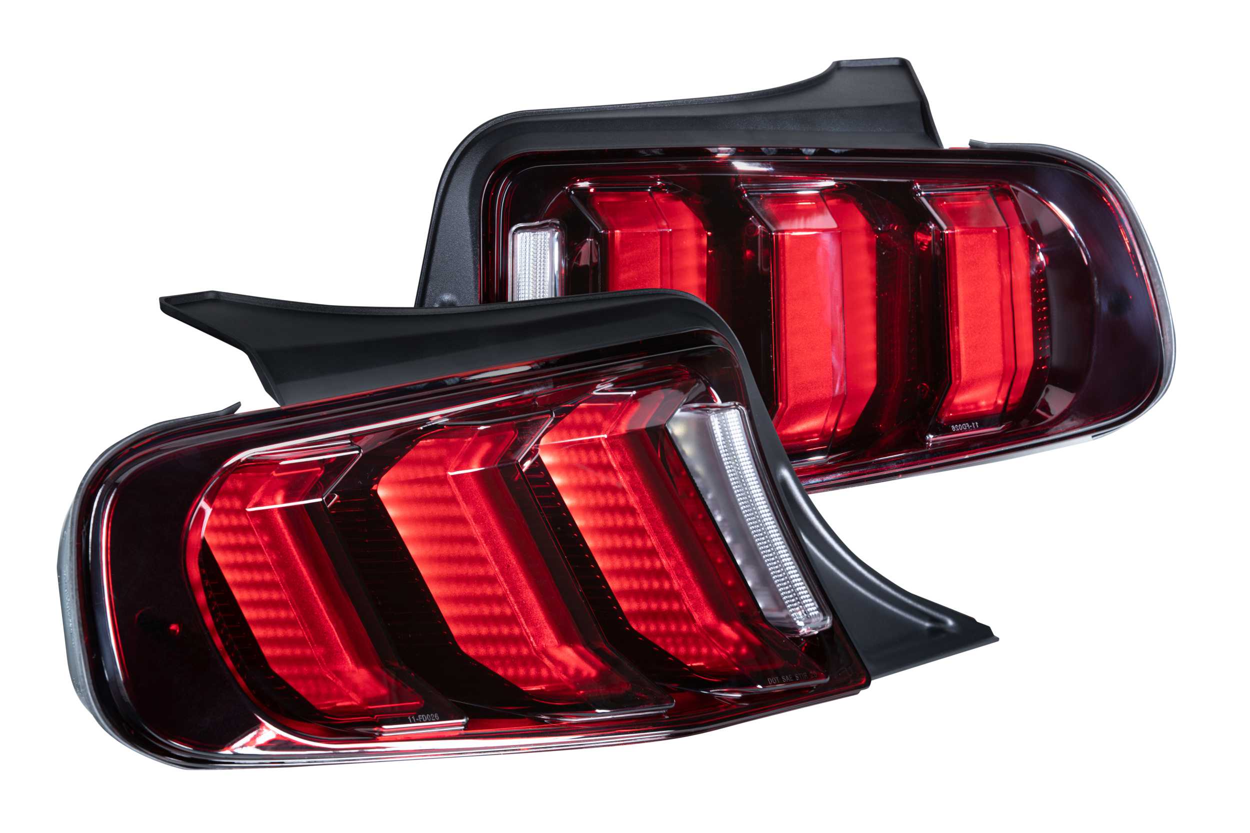 Morimoto 2010-2012 Ford Mustang XB Led Tail Lights Pair Facelift Red LF441.2