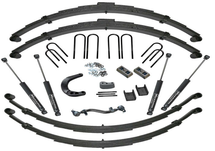 SUPERLIFT 1973-1991 Chevrolet Suburban GMC Suburban 4WD Rear Spring Kit with SL Shocks Lift Kit 12" K447/86040X4