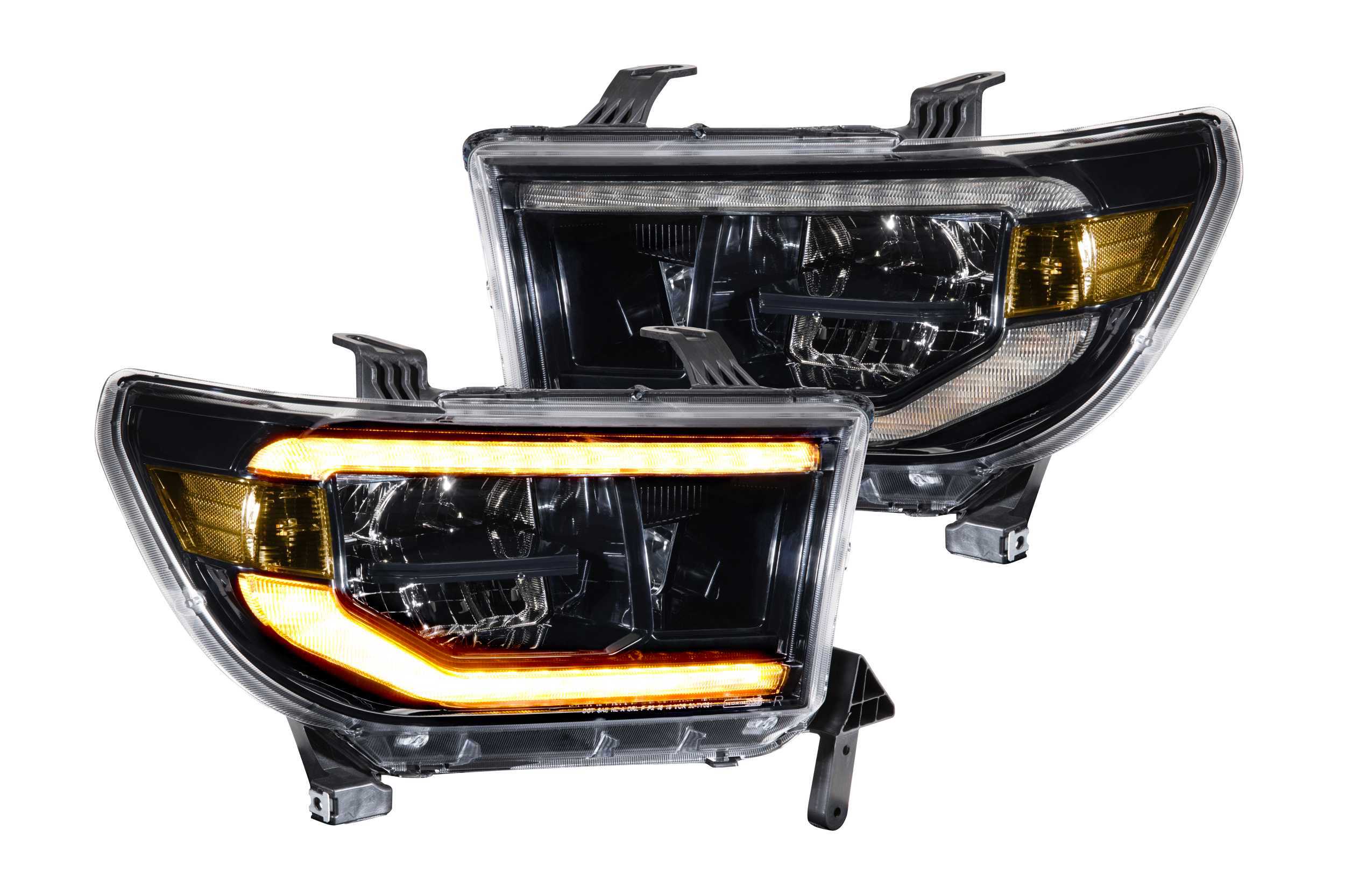 Morimoto 2007-2013 Toyota Tundra XB Led Headlights Pair Asm Amber Drl LF533-A-ASM