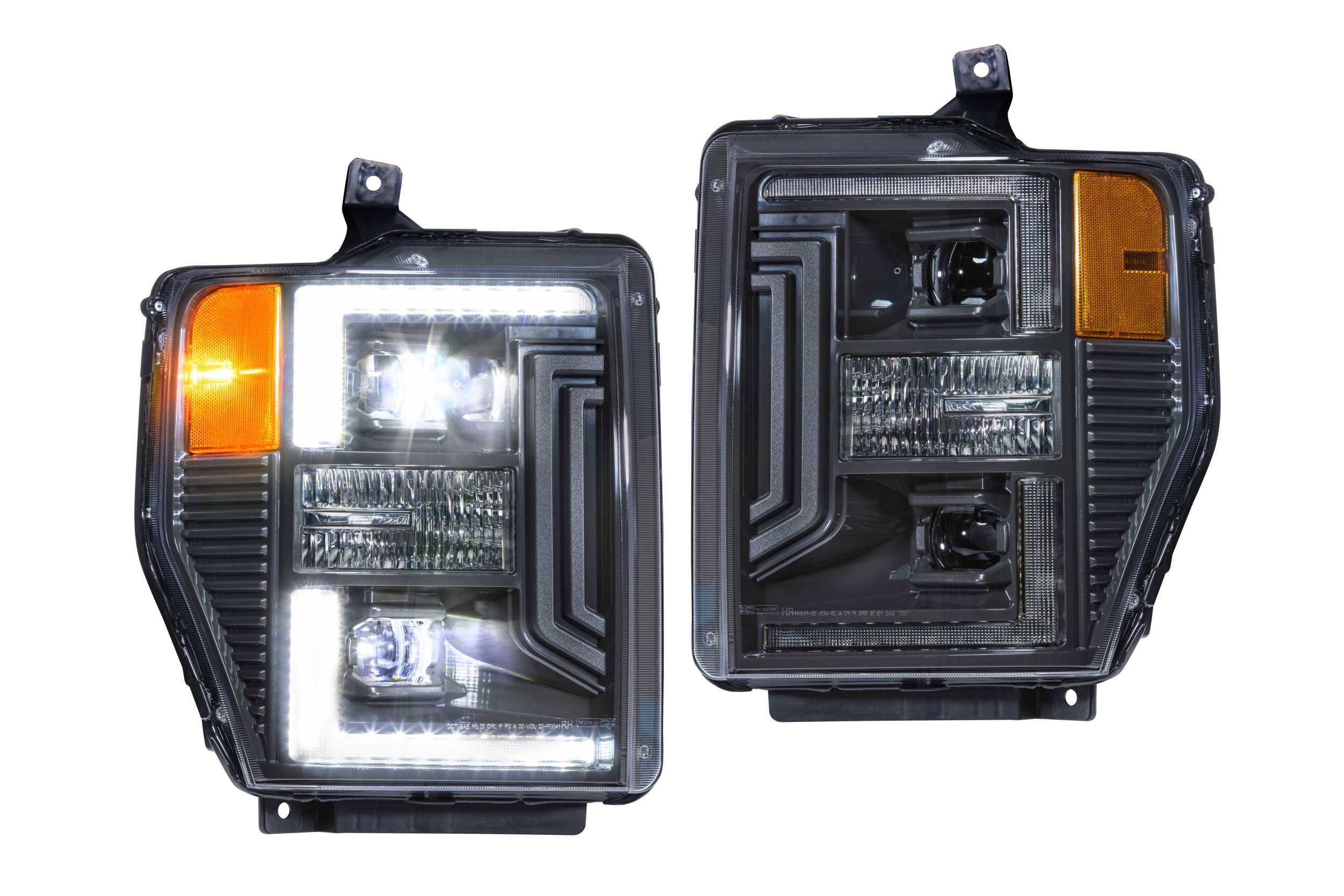 Morimoto 2008-2010 Ford Super Duty XB Hybrid Led Headlights Pair Asm LF555