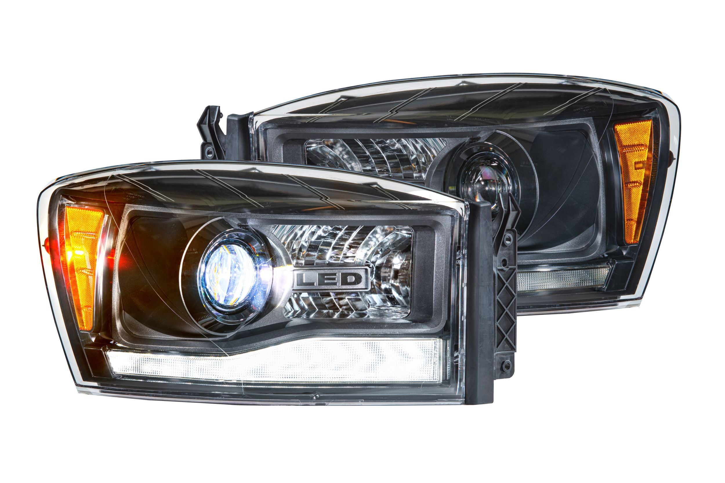 Morimoto 2006-2008 Dodge Ram XB Hybrid Led Headlights Pair Asm LF558