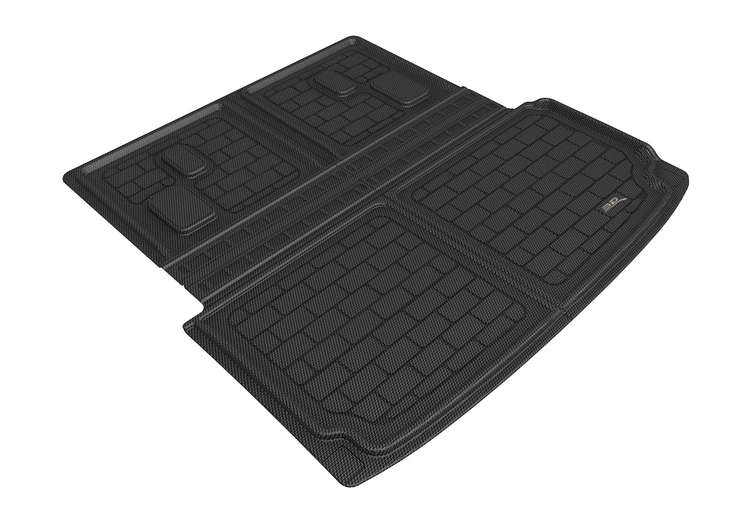 3D Maxpider 2022-2024 Acura MDX Foldable Kagu Carbon Fiber Embossed Pattern Cargo Liner Black M1AC0161309
