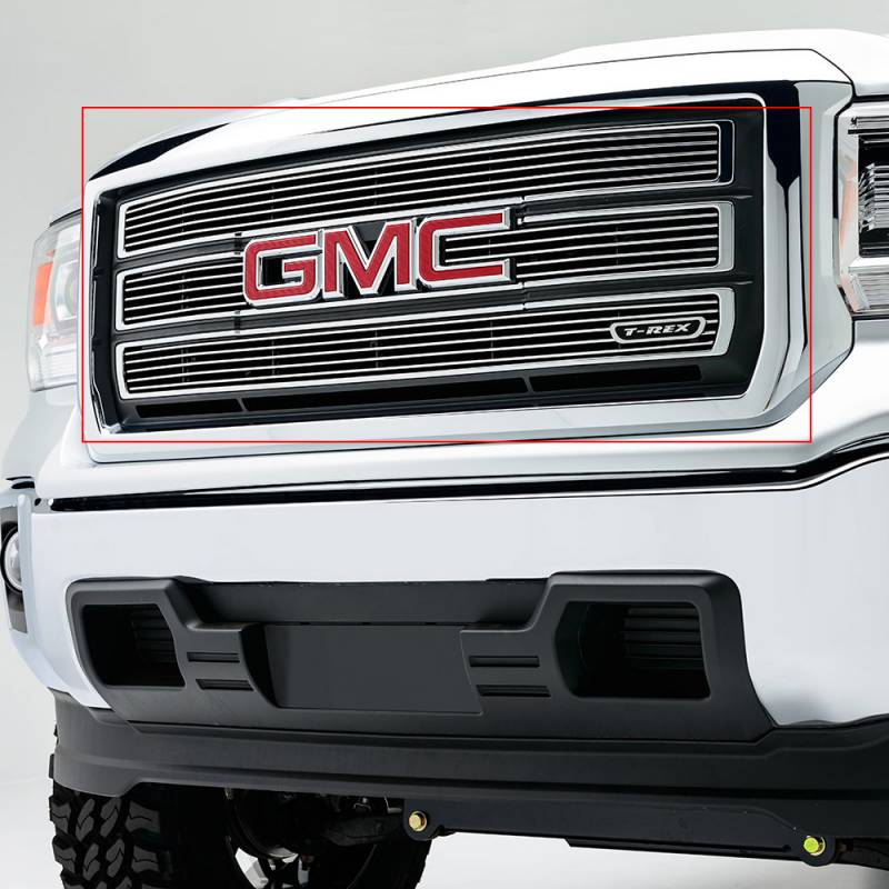 T-Rex 2014-2015 GMC Sierra 1500 Billet Grille Main Overlay Polished 21208