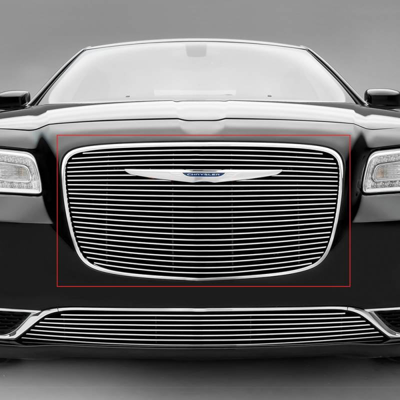T-Rex 2015-2018 Chrysler 300 Billet Main Grille Overlay Black Powdercoated 21436