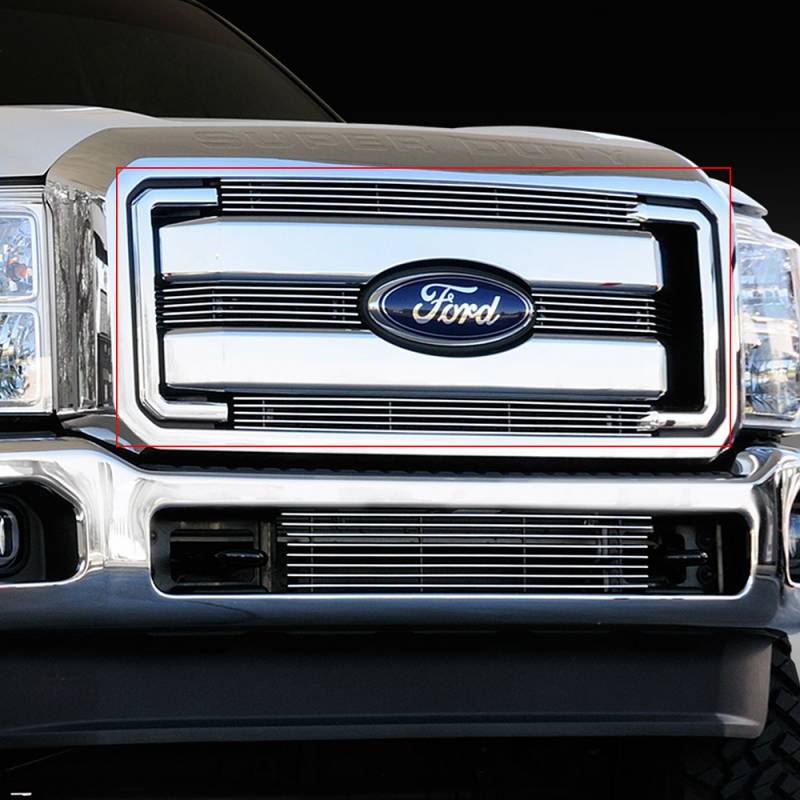 T-Rex 2011-2016 Ford F-250 F-350 F-450 F-550 Super Duty Billet Grille Overlay Polished 21546