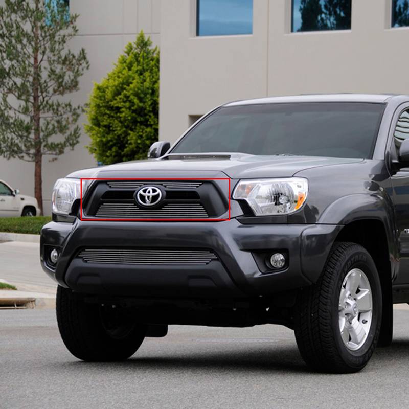 T-Rex 2012-2015 Toyota Tacoma Billet Grille Overlay Bolt On 2 Pc Polished 21938