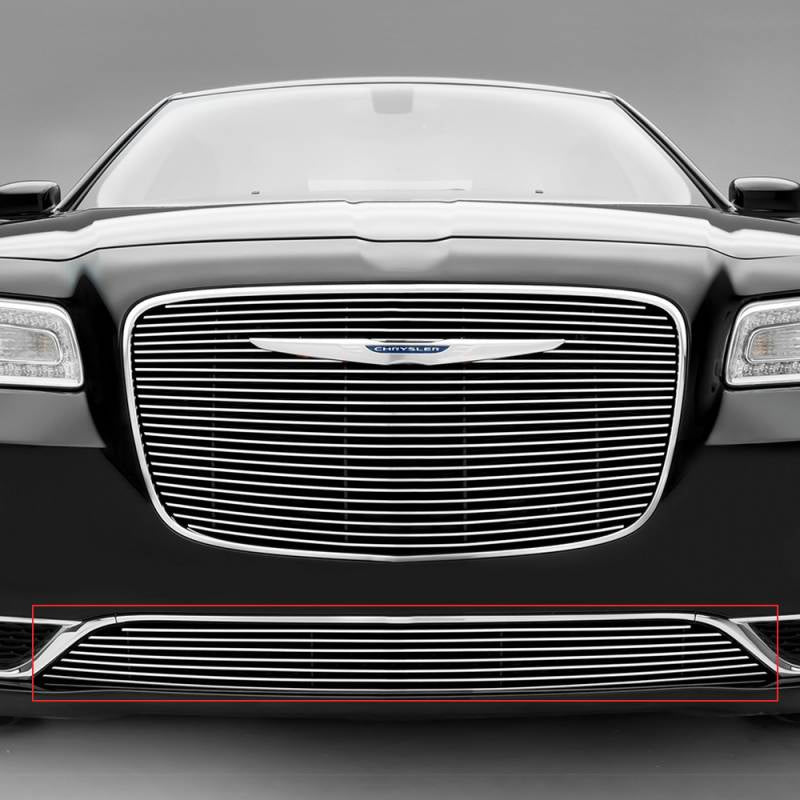 T-Rex 2015-2018 Chrysler 300 Bumper Billet Grille Overlay 1 Pc Black Powdercoated 25436