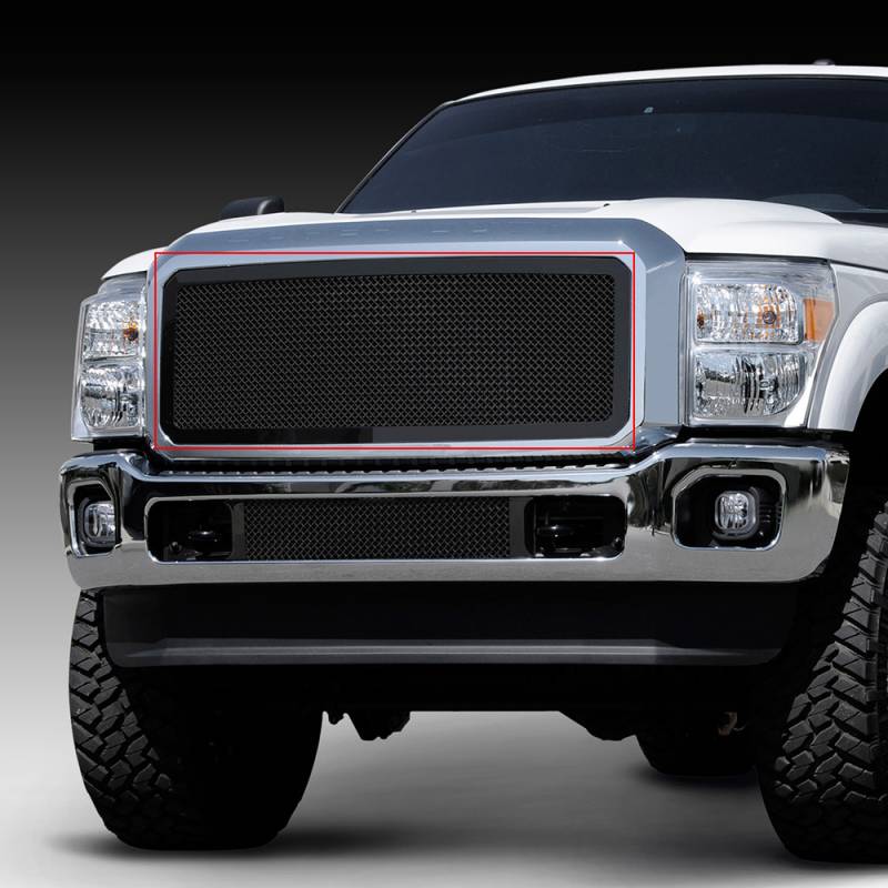 T-Rex 2011-2016 Ford F-250 F-350 Super Duty Upper Class Mesh Grille Black Powdercoat 51546