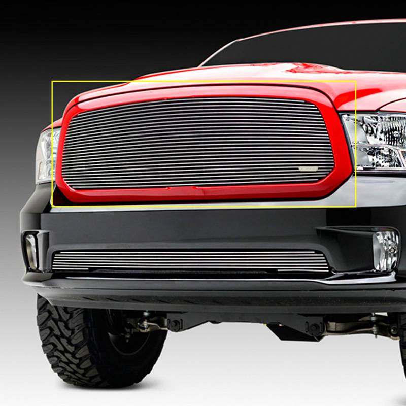 T-Rex 2013-2018 Dodge Ram 1500 2019-2023 Ram 1500 Classic Sport Billet Main Grille Insert 1 Pc Aluminum Bars Polished 20458
