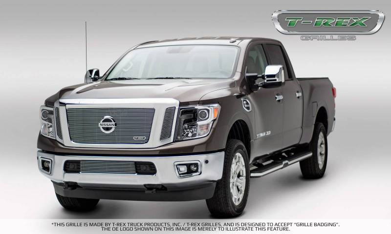 T-Rex 2016-2019 Nissan Titan 3Pc Black Insert Billet Grille with Camera 20785B