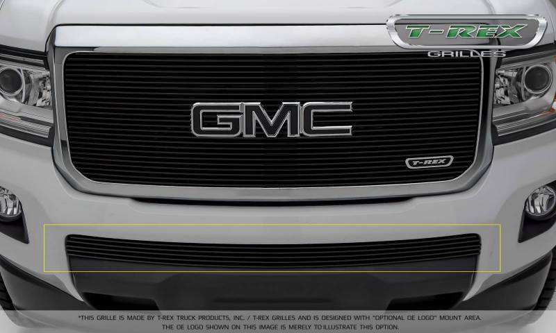 T-Rex 2015-2020 GMC Canyon Aluminum Black Billet Grille Bumper Overlay 25371B
