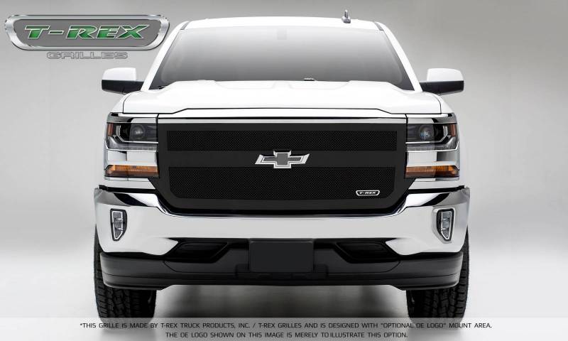 T-Rex 2016-2018 Chevrolet Silverado Steel Black Mesh Grille Replacement 51131