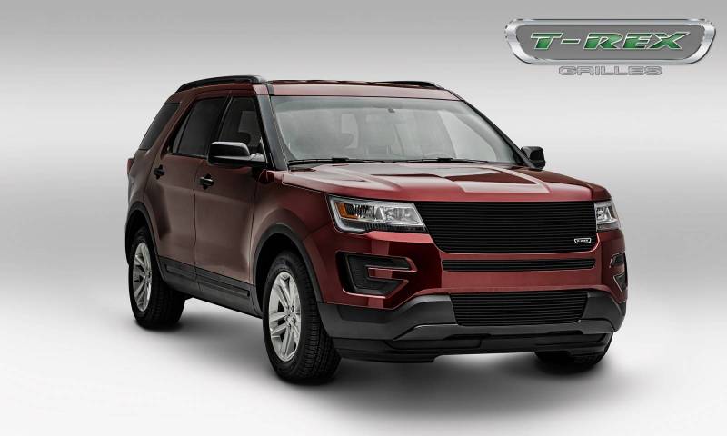 T-Rex 2016-2017 Ford Explorer Aluminum Black LASER Billet Grilles Replacement 6216651