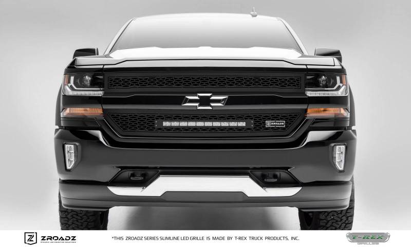 T-Rex 2016-2018 Chevrolet Silverado 1500 ZROADZ Grille Black 2 PC Insert with 20" LED Z311281