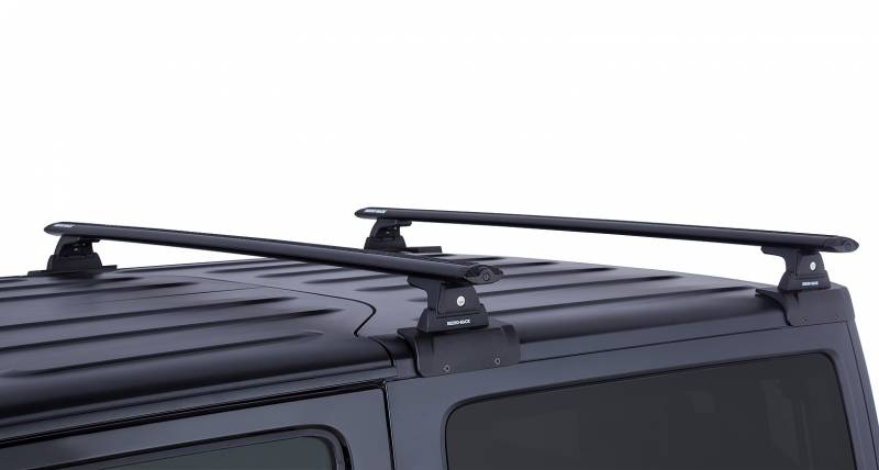 Rhino Rack 2007-2018 Jeep Wrangler JK 2dr SUV Hard Top Vortex RLT600 Black 2 Bar Backbone Roof Rack JA6382