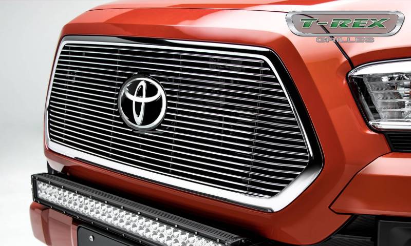 T-Rex 2018-2023 Toyota Tacoma BILLET Series Main Insert Grille Polished Accepts factory TSS logo 20950