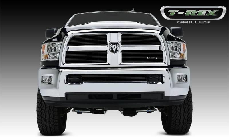 T-Rex 2013-2018 Ram PU 2500 3500 Billet Grille Main Replacement 4 Pcs Black Powder Coated Aluminum Bars 21452B