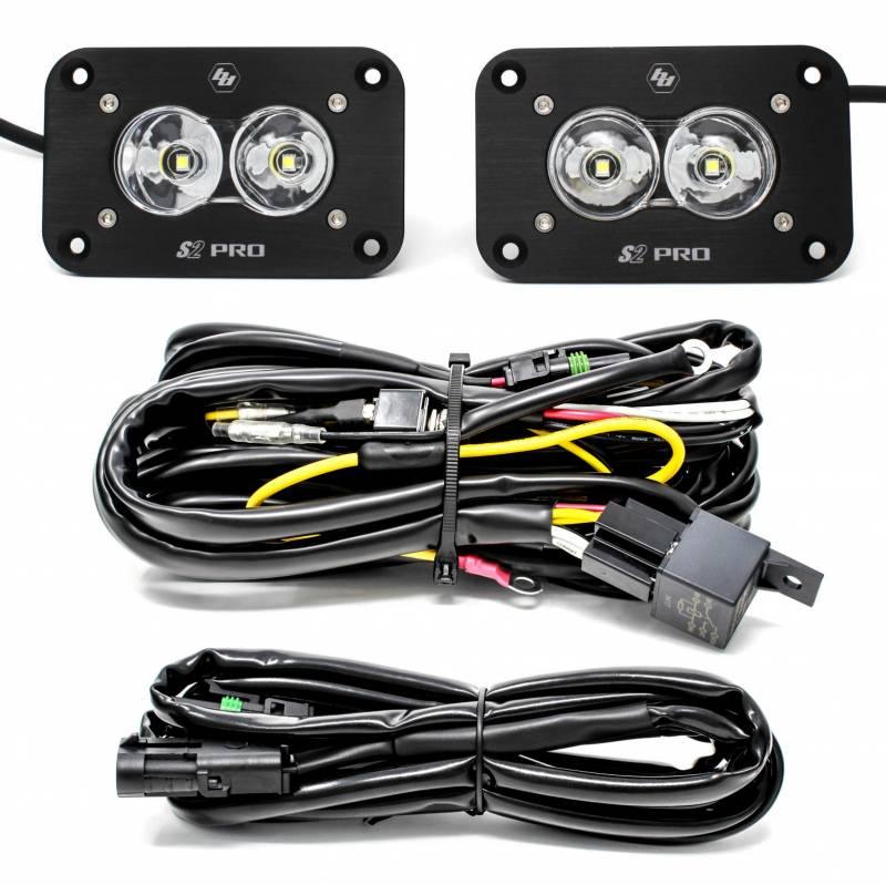 LED Work Scene Flush Mount Backup Kit - Auto Parts Toys