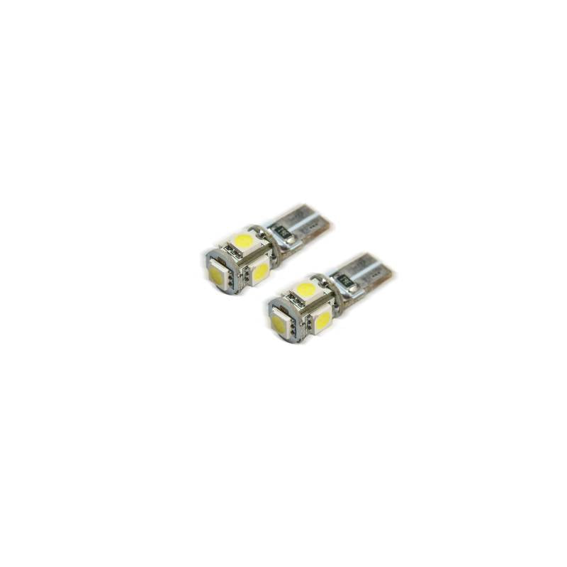 Oracle Lighting T10 5 LED 3 Chip SMD Bulbs Pair Blue 4801-002