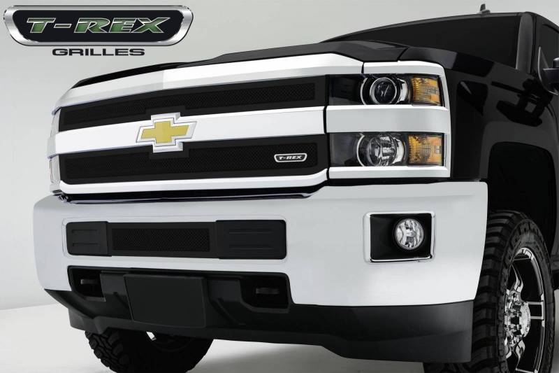 T-Rex 2015-2019 Chevrolet Silverado 2500 2015-2017 Silverado 3500 Upper Class Bumper Mesh Grille Overlay 52122