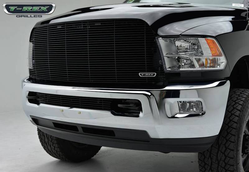 T-Rex 2013-2018 Dodge Ram 2500 3500 Billet Main Grille Insert Powder Coated Black Bars 1 Pc 20452B
