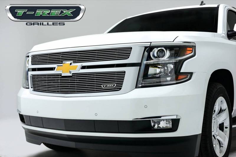 T-Rex 2015-2020 Chevrolet Suburban Tahoe LT/LTZ Billet Grille Overlay Bolt On Polished 2 Pc 21055