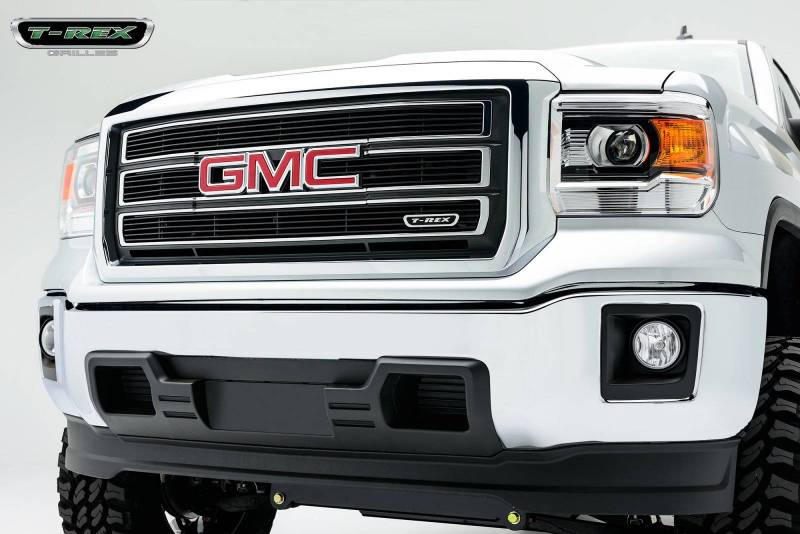 T-Rex 2014-2015 GMC Sierra 1500 Billet Grille Main Overlay Black 21208B