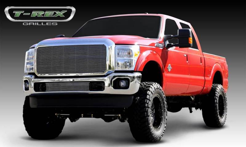 T-Rex 2011-2016 Ford F-250 F-350 2013-2016 F-450 F-550 Super Duty Billet Grille Insert Polished 20546