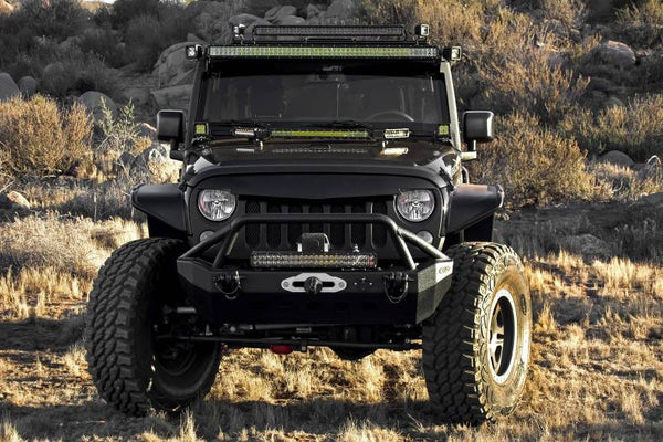 Jiyong① 2007-2018 Jeep JK Front Roof LED Kit with (1) 50 Inch LED