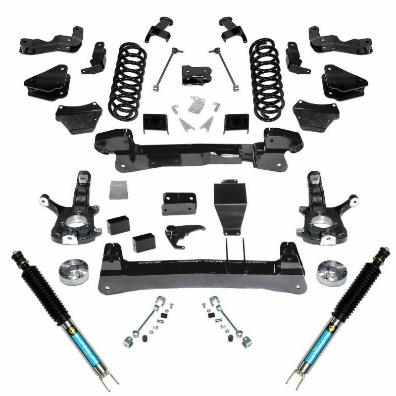 SUPERLIFT 2000-2006 Chevrolet Suburban 1500 Tahoe Gmc Yukon 4WD 6" Knuckle Suspension Lift Kit with Bilstein Shocks K123B/86040X2