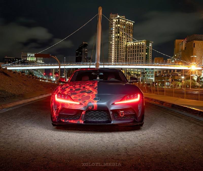 Oracle Lighting 2020-2023 Toyota Supra Colorshift RGB+A Headlight DRL Upgrade Kit 1400-504