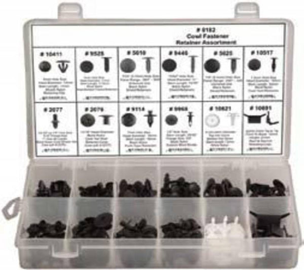 DISCO Cowl Fastener Retainer Assortment 168 pieces 8182 AutoPartsToys
