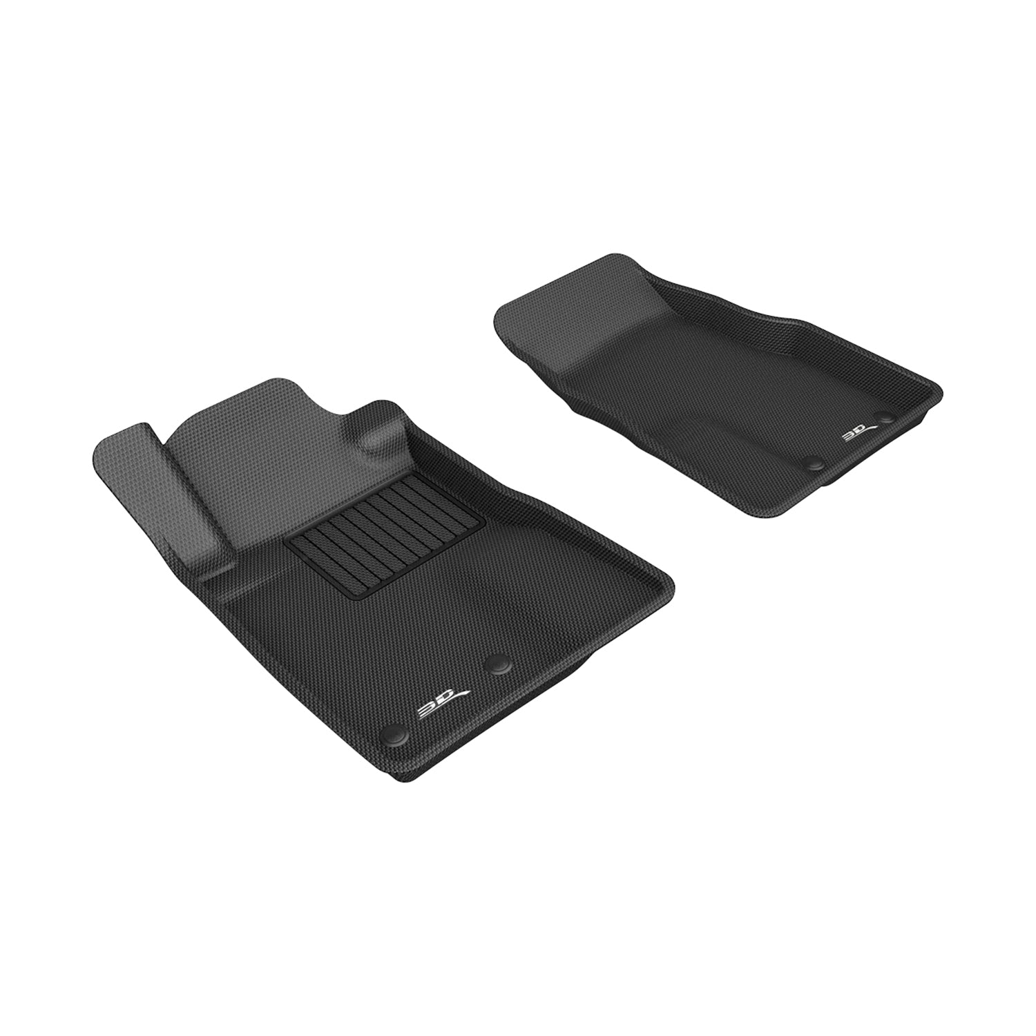 3D Maxpider 2012-2014 Ford Mustang Custom Fit Kagu Black 1st Row Floor Liner L1FR11011509
