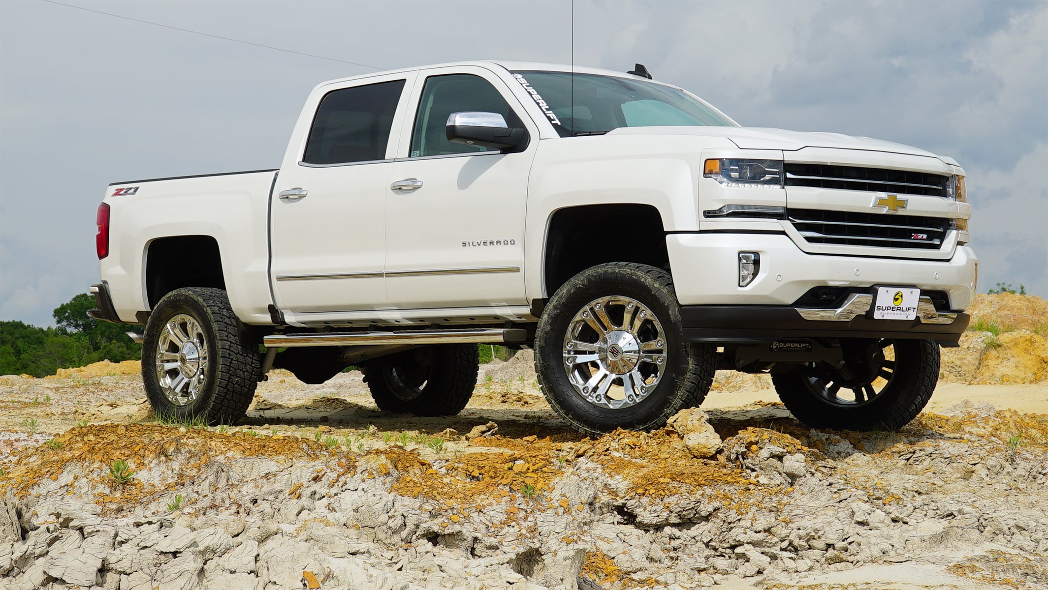 SUPERLIFT 2014-2018 Chevrolet Silverado GMC Sierra 1500 2019 Silverado 1500 Legacy Sierra 1500 Limited 4WD 6.5" Aluminum or Stamp Steel A-Arms Suspension Lift Kit With Bilstein Shocks K161B
