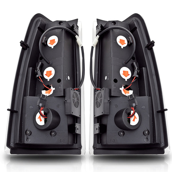 Winjet 19992006 Chevrolet Silverado 19992003 GMC Sierra LED Tail Light Red Clear CTWJ0006CR