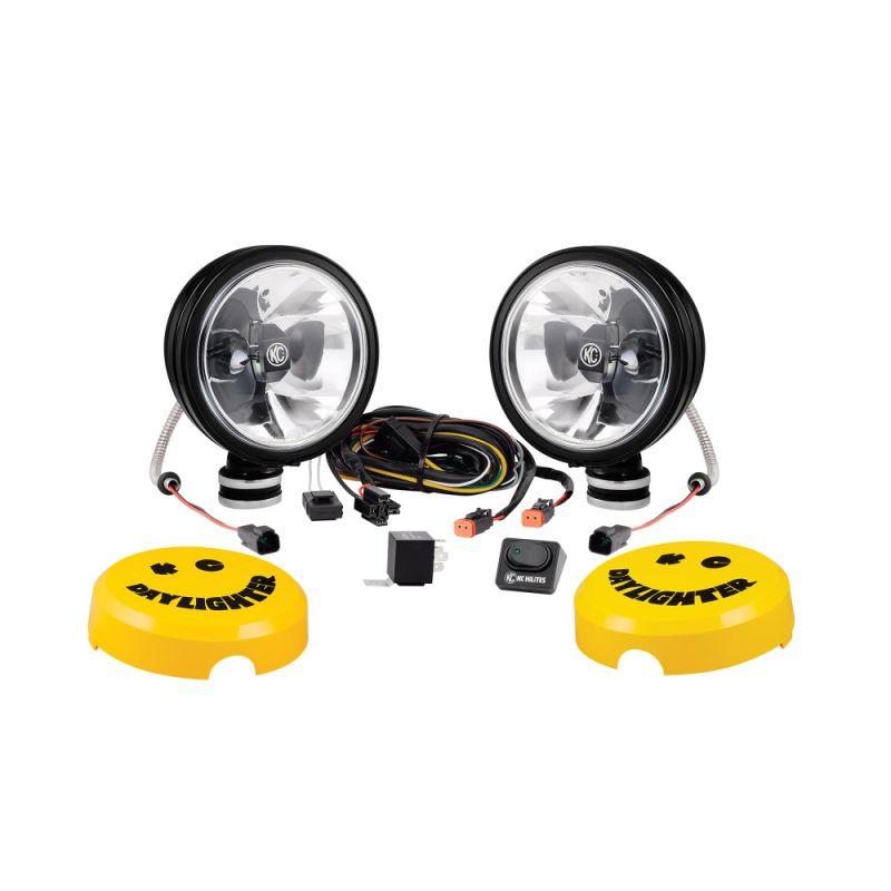 KC Hilites 6" Daylighter with Gravity reg LED G6 Spot Beam Black Pair Pack 651