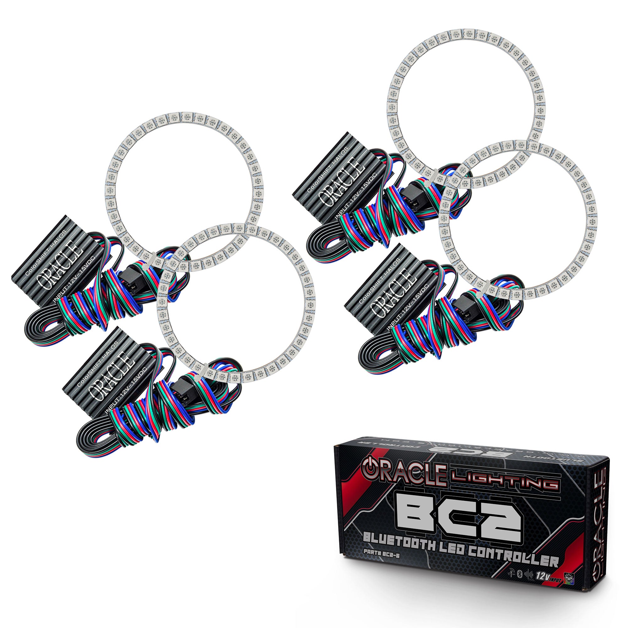 Oracle Lighting 2004-2014 Bentley Flying Spur LED Headlight Halo Kit ColorSHIFT With BC2 Controller 2212-335