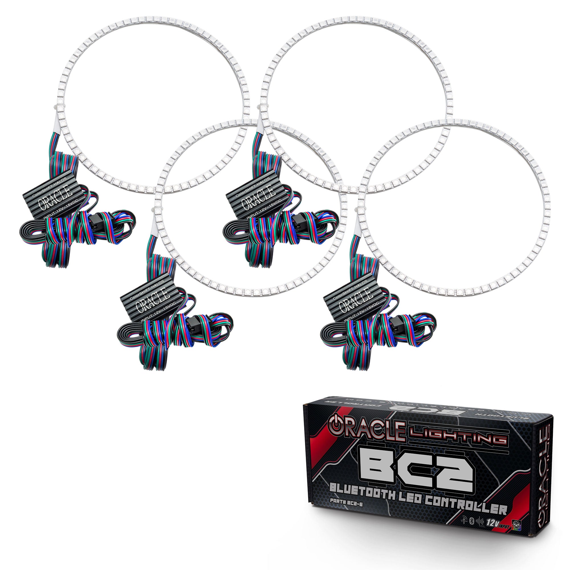 Oracle Lighting 2006-2011 Buick Lucerne LED Headlight Halo Kit ColorSHIFT With BC2 Controller 1313-335