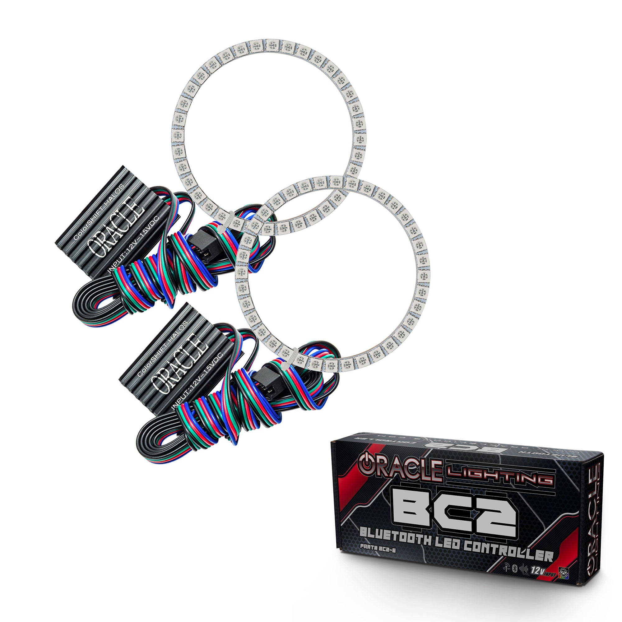 Oracle Lighting 2005-2011 Subaru Legacy LED Headlight Halo Kit ColorSHIFT With BC2 Controller 2377-335