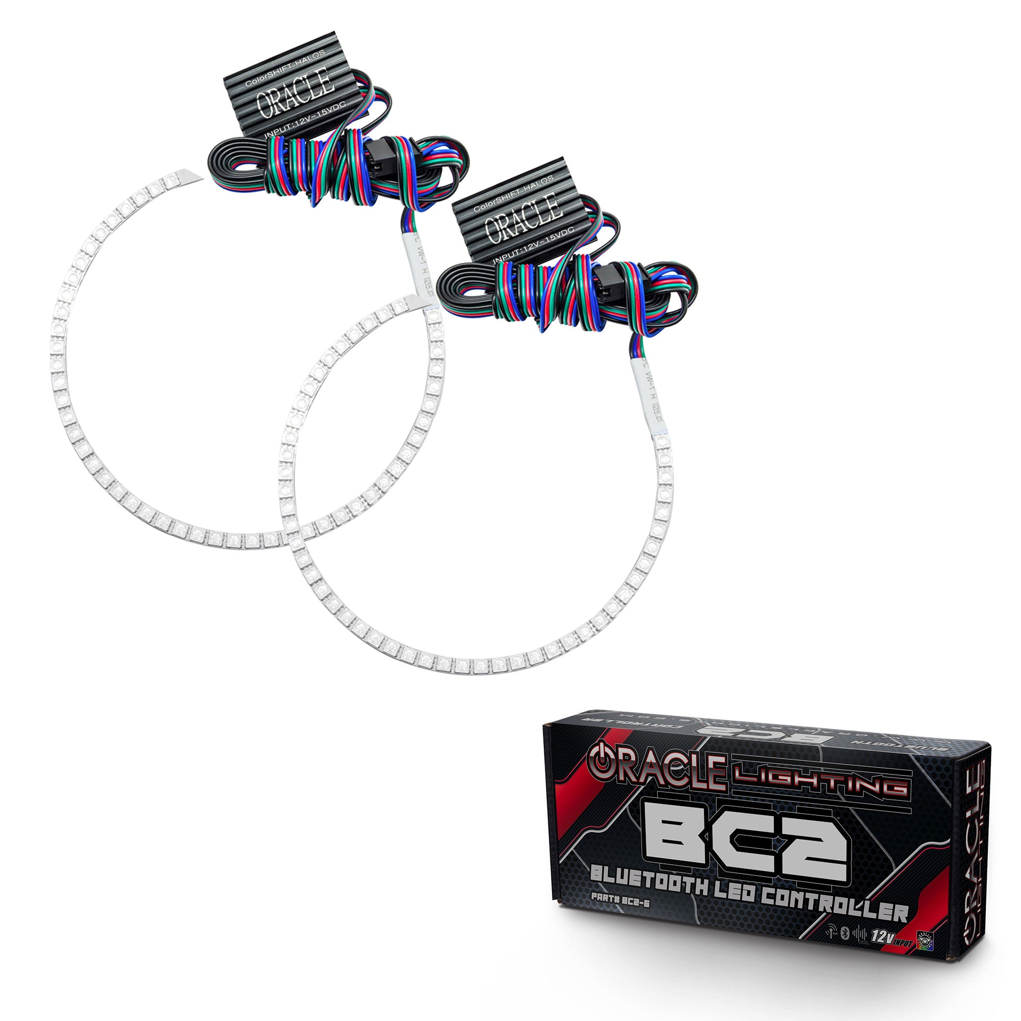 Oracle Lighting 2005-2014 Nissan Xterra LED Headlight Halo Kit ColorSHIFT With BC2 Controller 3565-335