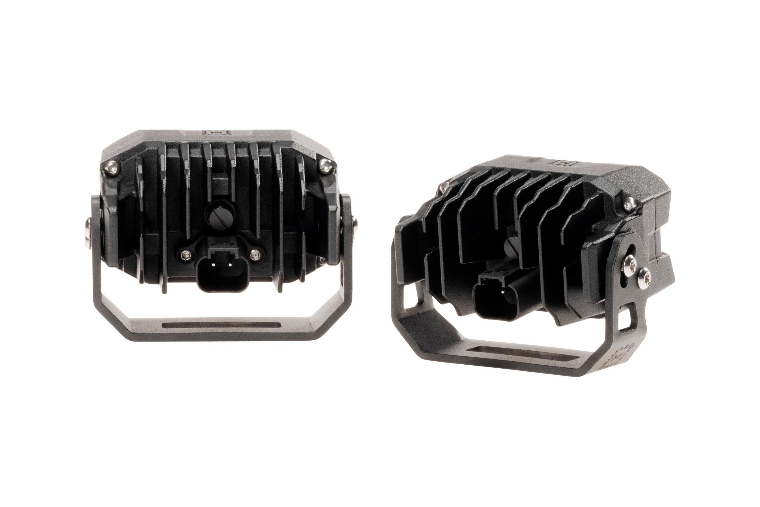 Morimoto 2Banger NCS Wide Beam SAE Flood Yellow Set LED Pods BAF103Y