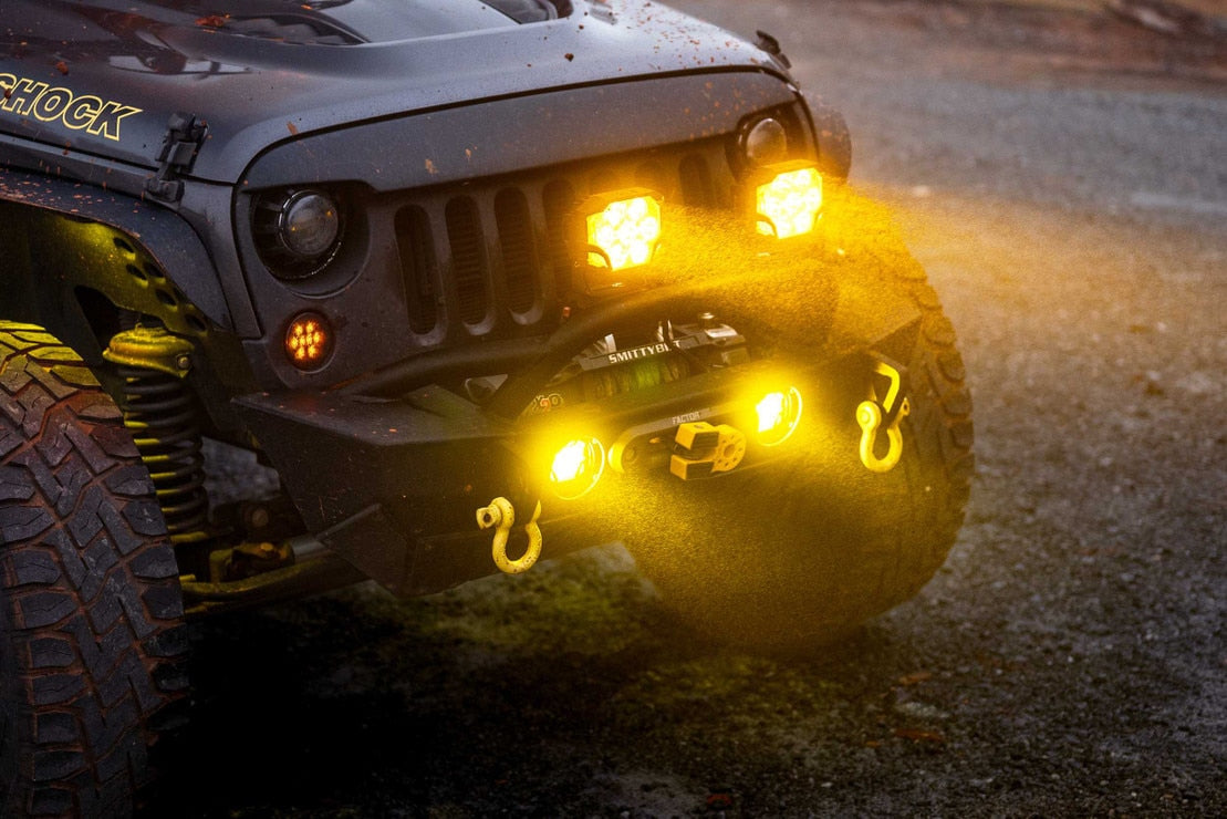 Morimoto BigBanger LED Pods NCS Combo Beam Yellow Each BAF121Y