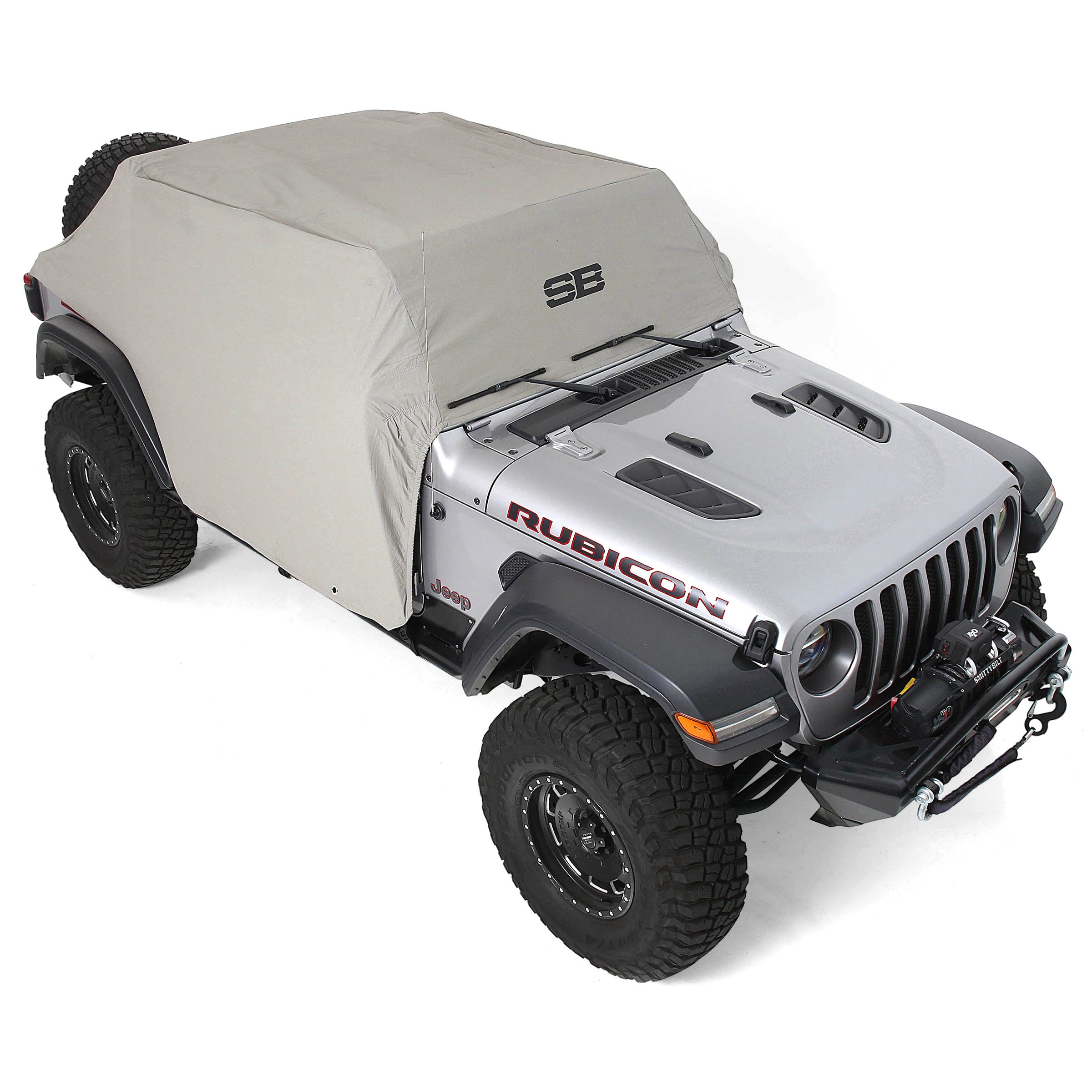 Smittybilt 2018-2025 Jeep Wrangler JL 4 Door Cab Cover Gray With Door Flaps 1071